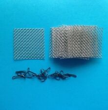 12 Pads 4cm X 4cm STAINLESS MESH  AQUARIUM CHRISTMAS JAVA MOSS CARPET WALL PLANT
