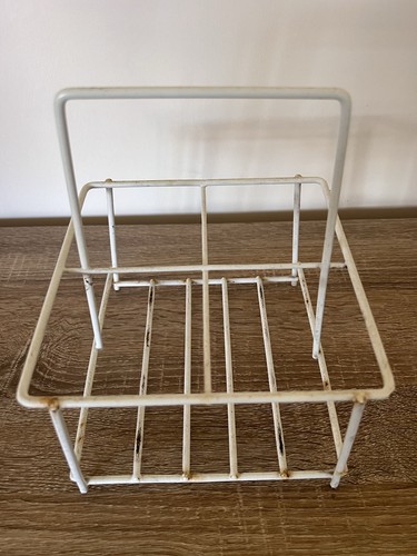 Vintage wire milk bottle - vintage,