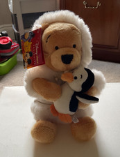 Disney store exclusive Winnie the Pooh Eskimo plush beanie toy