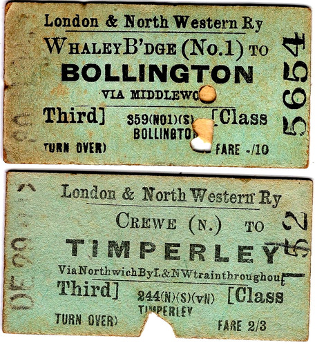 Railway tickets lnwr - railway,