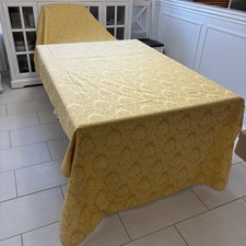 Vintage Gold Damask Tablecloth