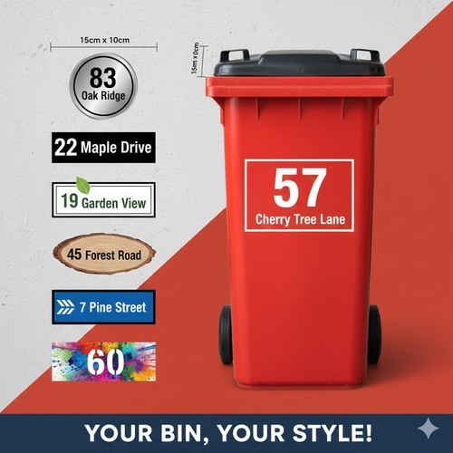 Wheelie bin stickers - ,