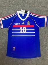 Retro France 1998 10 Zidane Football Shirt