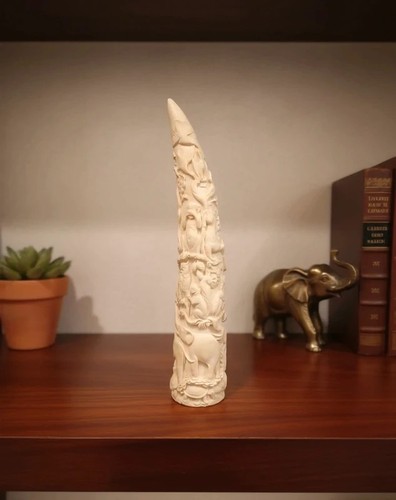 Large faux ivory tusk - large,