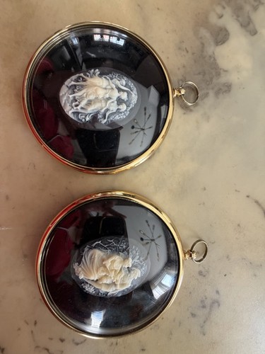 Vtg piece set cameo - 2, the