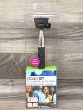 iCandy Extendable Selfie Stick With Bluetooth Shutter Monopod NEW SEALED