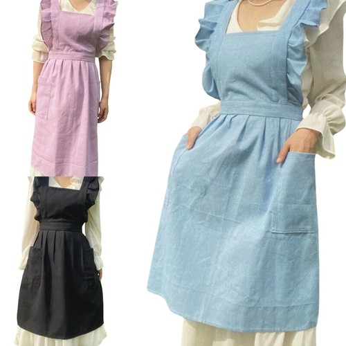 Ruffled women apron pinafore - ruffled,