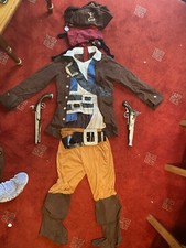 Pirates Of The Caribbean Captain Jack Sparrow Costume Age 7-11 