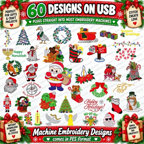 Christmas pes embroidery - christmas,