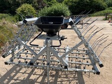 Galvanized 12ft Spring Tine Harrow for Tractor 