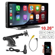 10.26 Inch 4K Touch Screen Car Bluetooth FM Wireless Apple CarPlay Android Auto