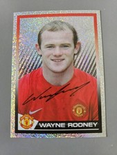 Rare Panini Wayne Rooney 2007 Manchester United Printed Autograph Foil Sticker