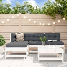 Garden Corner Sofa Set White