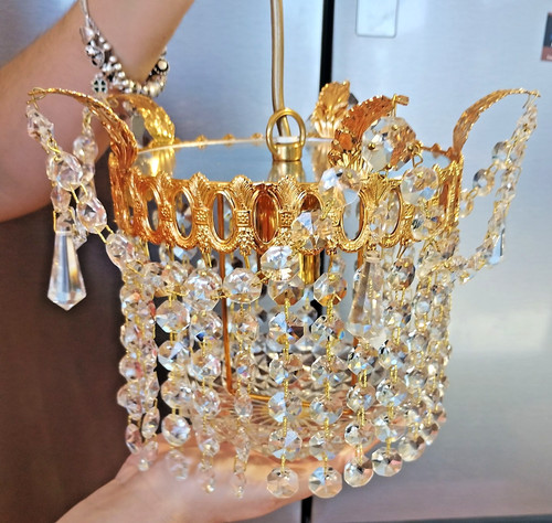 Vintage 1987 glass basket - 1987,