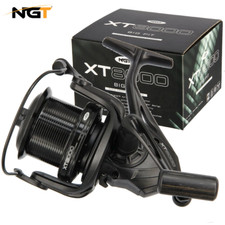 NGT XT-8000 Big Pit Reel Carp Fishing Black Front Quick Drag
