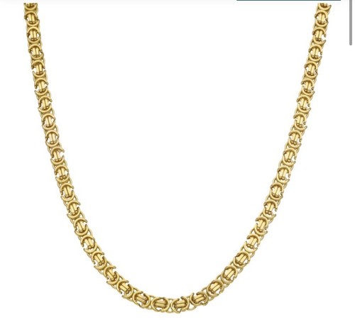 8mm flat byzantine chain - flat,