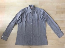 Vintage Mr Gerard of Savile Row Men's Black & White Retro Pattern Shirt - 15.5”