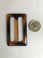 Belt Buckle Vtg Faux Tortoiseshell Horn Coat Sash Made In UK 5 Cm Belt Width New