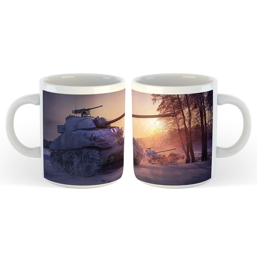 11oz ceramic mug ww2 - ceramic, vehicles