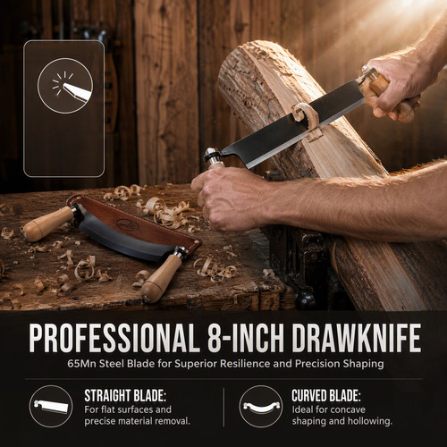 Draw shave drawknife - 8",