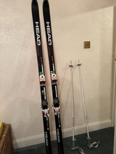 Head Racing Super GS Downhill Skis And Poles