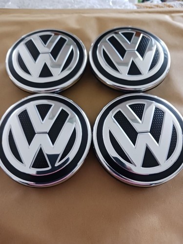 Alloy wheel centre caps x4 - vw,