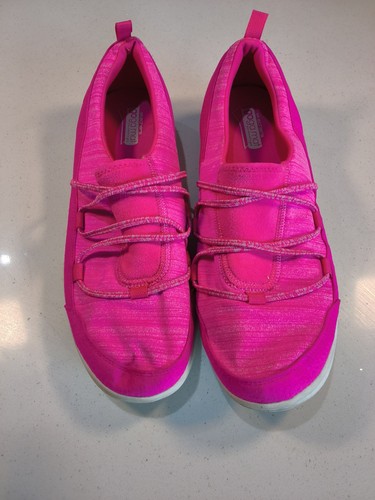Skechers bright pink slip - slip, on
