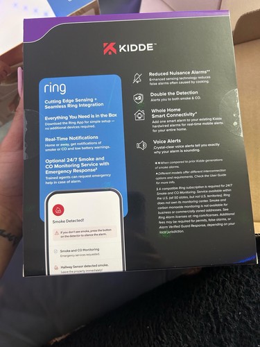Kidde ring smoke - smoke, &