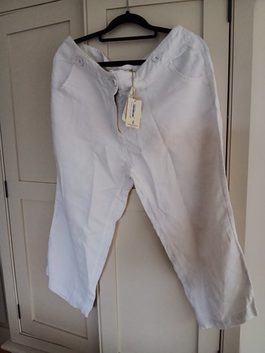 Bnwt seasalt white linen brawn - white,