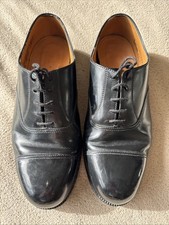 Size 9 M British Army Issue Black Leather Parade Dress Work Shoes