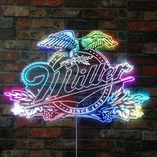 Miller Lite Multicoloured Neon