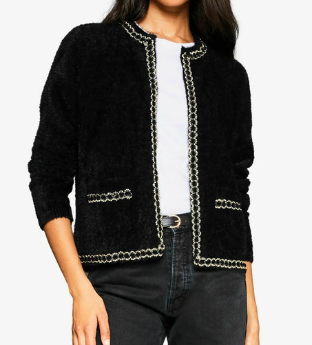 Lipsy black fluffy lash knit - black,