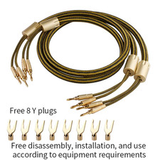 One Pair 7N OCC Silver Plated