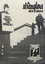 THE STRANGLERS vintage 1980 UK POSTER ADVERT WHO WANTS THE WORLD
