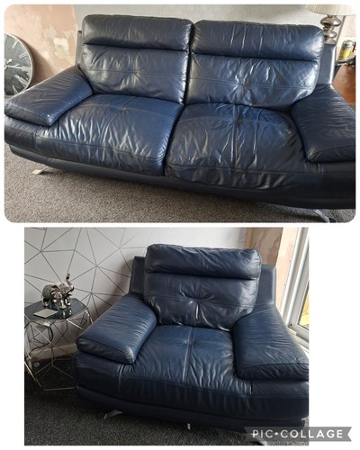 Harvey navy blue leather - harvey's,