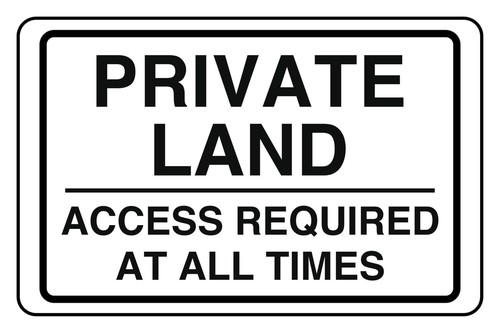Private land access required - private,