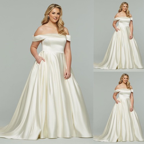 Satin wedding dresses - satin,