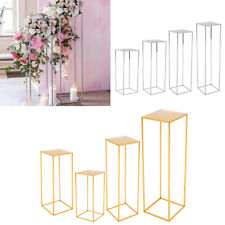 Wedding Centerpiece Geometric Flower Stand Metal Frame Display Table Backdrop UK