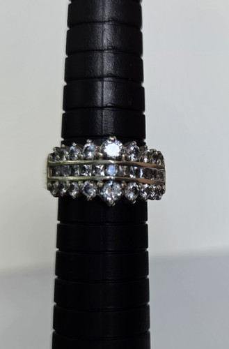 Qvc diamonique row - 3-row, chevron