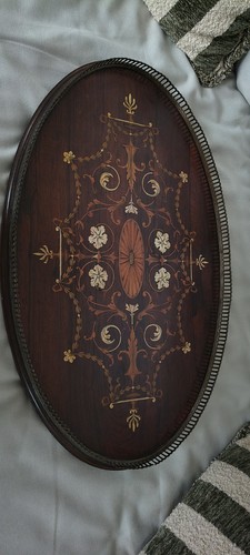 Large antique beautifly inlaid - antique,