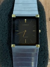 SEIKO LASSALE 2F50-5109 Black Analog Men's Quartz Watch Tested