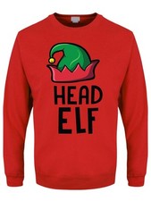 Head Elf Mens Red Christmas