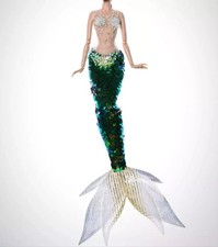 Rimdoll Beaded Sequin Mermaid Outfit For Integrity Toys Fashion Royalty Dolls
