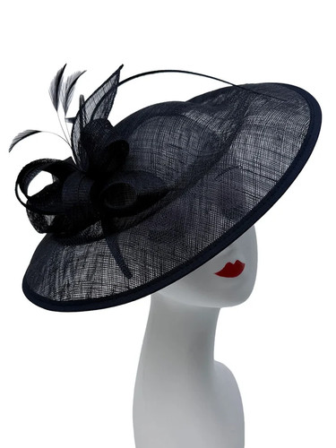 Sinamay headband round - sinamay,