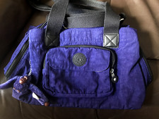 Kipling JACQUELINE bag - MERCHE monkey - BLUE/PURPLE - excellent used condition