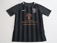 Wishaw Wycombe Wanderers Non League Nike Dri-Fit Football Shirt #4 Black/Grey XS