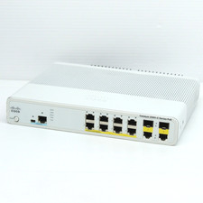 Cisco 2960-C 8port PoE Fast Gigabit Ethernet L2 Switch 2x 1Gb Combo SFP LAN Base