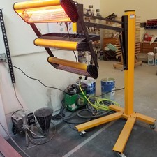 Infrared Paint Dryer Lights