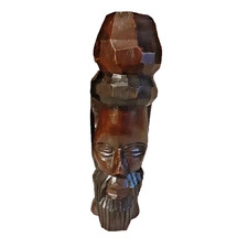 Hand Carved Wood Jamaican Man