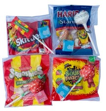 10 Pre filled party bags, goody bags with different selection of sweet.
